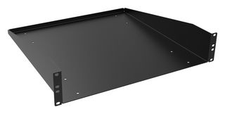 HAMMOND RASU190318BK1 Rack Shelf, 2U, 482.6 mm, 457.2 mm, Hammond RAS Series Racks & Rack Cabinets, 19 ", 18 "