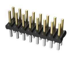 AMPHENOL COMMUNICATIONS SOLUTIONS 57102-F08-04ULF Pin Header, Board-to-Board, 2 mm, 2 Rows, 8 Contacts, Through Hole, FCI Minitek 57102 Series