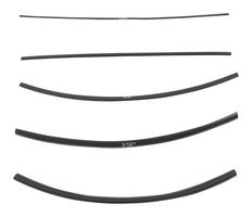 ALPHA WIRE F105MS/1 BK032 Heat Shrink Tubing Kit, FIT-105, 60 6" Long Pieces in Various Sizes, PVC, Black