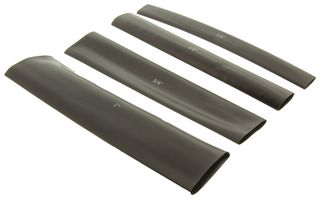 ALPHA WIRE F105MS/2 BK032 Kit de Tubos Termocontráctiles, FIT-105, 40 Piezas 6" de Largo en Varios Tamaños, PVC, Negro