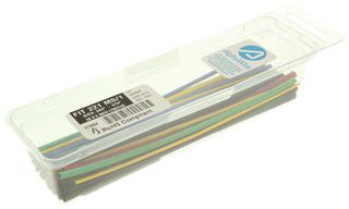 ALPHA WIRE F221MS/1 BK032 Heat Shrink Tubing Kit, FIT-221, 30 6" Long Pieces in Various Sizes, 5 Colors, Polyolefin