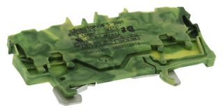 WAGO 2001-1407 Bloque de Terminal c/Montaje en Riel DIN, 4 Posiciones, 22 AWG, 14 AWG, 2.5 mm², Pinza, 18 A