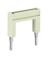 WAGO 2002-435 Jumper (Busbar), Light Gray, Jumper, Wago TOPJOB S 2002 Series Rail Mount Terminal Blocks