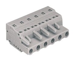 WAGO 231-203/026-000 Terminal de Bloque Enchufable, 7.5 mm, 3 Posiciones, 28 AWG, 12 AWG, 2.5 mm², Pinza
