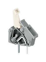 WAGO 256-401 Bloque de Terminal de Cable-A-Tarjeta, 1 Posiciones, 28 AWG, 12 AWG, 2.5 mm², Push-In