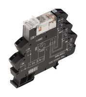 WEIDMULLER 1123650000 Power Relay, DPDT, 120 VAC/VDC, 8 A, DIN Rail, AC / DC
