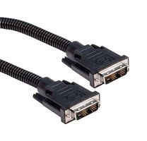 L-COM CTLDVISPL-5 Cable de Audio / Video, DVI-D Un Enlace Macho, DVI-D Un Enlace Macho, 5 ft, 1.5 m, Gris
