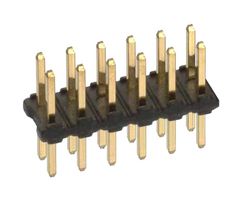 HARWIN M22-2021846 Pin Header, Board-to-Board, 2 mm, 2 Rows, 36 Contacts, Through Hole Straight, M22 Series