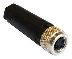 BULGIN LIMITED PXPPAM08FBF04AST Conector para Sensor, Buccaneer M8 Series, M8, Female, 4 Contactos, Roscado Hembra