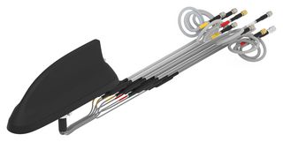 TE CONNECTIVITY L001044-02 RF Antenna, 6 to 7.125GHz, 5G/4G/LTE/CBRS/GNSS/WiFi/Bluetooth/VHF/UHF, 8.2dBi, SMA/RP SMA/QMA