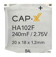 CAP-XX HA102F Supercapacitor, 0.17 F, 2.5 V, Soldar, ± 20%