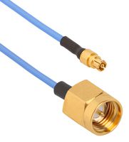 AMPHENOL SV MICROWAVE 7032-10512 Cable RF / Coaxial ensamblado, 6 ", 152.4 mm, 0.047" Flexible, SMPM Hembra, SMA Macho, 50 ohm