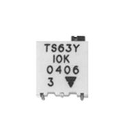 VISHAY TS63Y102KR10 Trimmer, Multi Turn, Cermet, Top Adjust, 1 kohm, Surface Mount, 15 Turns