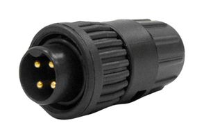 SWITCHCRAFT/CONXALL 6382-4PG-3DC Circular Connector, Sealed Circular Connector, Mini-Con-X Series, Cable Mount Plug, 4 Contacts