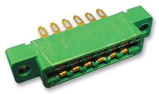 CINCH CONNECTIVITY SOLUTIONS 50-12A-30 Card Edge Connector, Dual Side, 1.8 mm, 12 Contacts, Panel Mount, Straight