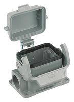 HARTING 19300061255 Conector Uso Rudo, M20, Base, Montaje en Panel, Entrada Lateral, Cuerpo de Aluminio, 1 Leva, 6B