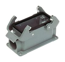 HARTING 19300101231 Heavy Duty Connector, 1 x M25, Base, Panel Mount, Side Entry, Aluminum Body, 2 Lever, 10B