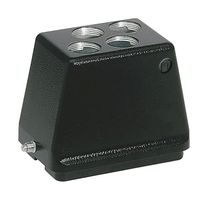 HARTING 19370480401 Conector Uso Rudo, Capucha, Entrada Superior, Cuerpo de Aluminio, 1 Leva, 48B