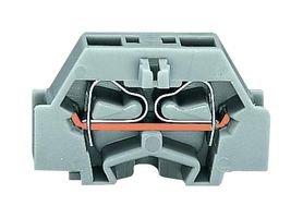 WAGO 261-301 Bloque de Terminal c/Montaje en Riel DIN, 2 Posiciones, 28 AWG, 14 AWG, 2.5 mm², Push-In, 24 A