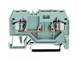WAGO 281-916 Bloque de Terminal c/Montaje en Riel DIN, 2 Posiciones, 28 AWG, 12 AWG, 4 mm², Push-In, 10 A