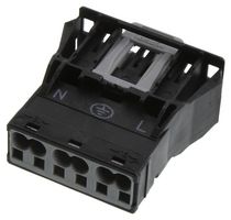 WAGO 770-713 Terminal de Bloque Enchufable, 10 mm, 3 Posiciones, 4 mm², Pinza