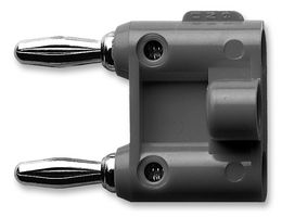 POMONA 1330-0 Conector Banana para Pruebas, Doble, Macho, Montaje de cable, 15 A, 60 VDC