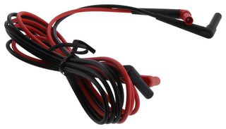 FLUKE TL222 Test Lead Set, 4mm Right Angle Banana Plug to 4mm Right Angle Banana Plug, 1 kV, 10 A, 2 Leads