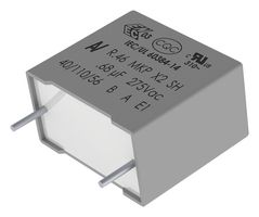 KEMET R46KI322040P0K Safety Capacitor, Metallized PP, Radial Box - 2 Pin, 0.22 µF, ± 10%, X2, Through Hole