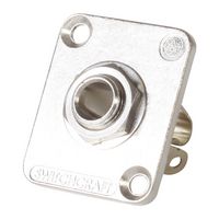 SWITCHCRAFT/CONXALL E11 Phone Audio Connector, Jack, Panel Mount, Nickel Plated Contacts, Zinc Alloy Body
