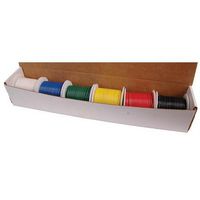 MULTICOMP PRO 24-14686 Kit Alambre, 20 AWG, Cobre Estañado, PVC, 300V, 6 Colores, 6 Rollos de 25 Pies en Caja Dispensador