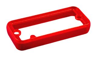 HAMMOND 1455UBTRD-10 Bezel, Open, Polycarbonate, Translucent Red, 1455 Series Extruded Aluminum Enclosure, Pack of 10