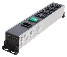 HAMMOND 1581H4DP Power Distribution, 4 Outlets, 240 V, 10 A, 339.45 mm, 53.98 mm