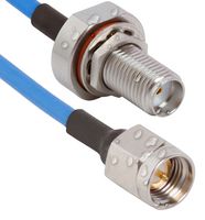 AMPHENOL SV MICROWAVE 7029-3530 RF / Coaxial Cable Assembly, 12 ", 304.8 mm, T-Flex 405, SMA Bulkhead Jack, SMA Plug, 50 ohm