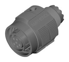 AMPHENOL AEROSPACE TVS06DS-9-35S Circular Connector, TVS Series, MIL-DTL-38999 Series III, Straight Plug, 6 Contacts, Crimp Socket