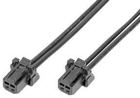 MOLEX 219652-1021 Cable Assembly, Micro-One 2.0 Receptacle to Micro-One 2.0 Receptacle, 2 Positions, 2 mm, 1 Row