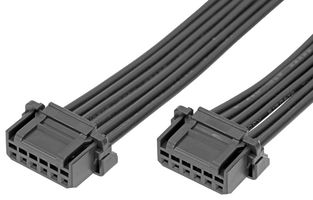 MOLEX 219652-1063 Cable Assembly, Micro-One 2.0 Receptacle to Micro-One 2.0 Receptacle, 6 Positions, 2 mm, 1 Row