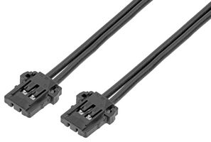 MOLEX 219656-2024 Cable Assembly, Pico-Lock Receptacle to Pico-Lock Receptacle, 2 Positions, 2 mm, 1 Row, 600 mm
