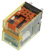 IDEC RU2S-A24 Relevador de Potencia, DPDT, 24 VAC, 10 A, Serie RU, Hembra, Sin Enclavamiento