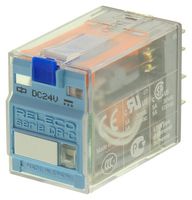 RELECO C9-A41X24D Power Relay, 4PDT, 24 VDC, 5 A, C9 Series, Socket, DC
