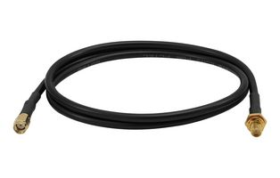 BANNER ENGINEERING BWC-1MRSFRSB2 Cable RF / Coaxial ensamblado, 6.6 ft, 2 m, RG58, RP SMA Macho, Jack SMA Pasamuro RP