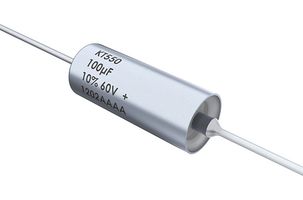 KEMET T550B507M035AH Tantalum Polymer Capacitor, 500 µF, ± 20%, 35 V, B, 0.11 ohm, Axial Leaded