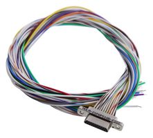 ITT CANNON MDLM-21P6PS18B-F222 Conjunto de Cable Micro D, Micro-D Macho a Extremo Libre, 21 Posiciones, 18 ", 457.2 mm