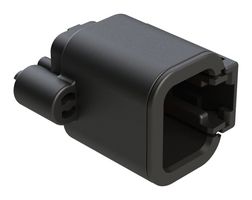 AMPHENOL SINE/TUCHEL ATP04-2P-BM02 Conector Automotriz, Encapsulado, Negro, ATP Series, Recto Hembra, 2 Contactos, Pin Soldable