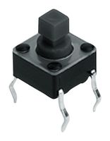 SCHURTER 1301.9309 Interruptor Táctil, Serie LPS, Accionamiento superior, Through Hole, Émbolo para la Tapa, 160 gf