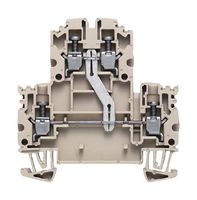 WEIDMULLER 1041610000 Bloque de Terminal c/Montaje en Riel DIN, 4 Posiciones, 26 AWG, 12 AWG, 2.5 mm², Tornillo, 24 A