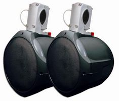 MULTICOMP PRO 60-10021 Par de Bocinas Bidireccionales para Wakeboard Marino, 6 1/2", Negro