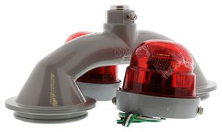 DIALIGHT RTO1R07002 Luz de Obstáculo, Vigilante, Rojo, Continua, 6.5W, IP65, NEMA 4X, 117.34mm de Diámetro