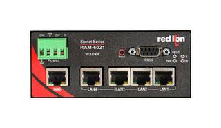 RED LION RAM-6021 Router, Industrial, Sixnet Networking Series, 5x Ethernet Ports, 1 Serial Port, Modbus, DNP3 Gateway