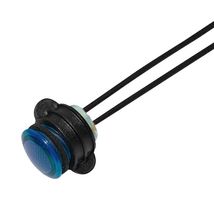VCC / VISUAL COMMUNICATIONS COMPANY CNX714C600120W LED Panel Mount Indicator, Blue, 120 VAC, 14 mm, 8 mA, 67 mcd, IP67