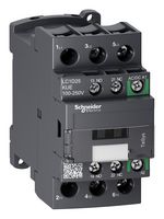 SCHNEIDER ELECTRIC LC1D25KUE Contactor, LC1D, 25 A, DIN Rail, Panel, 690 VAC, 3PST-NO, 3 Pole, 15 kW